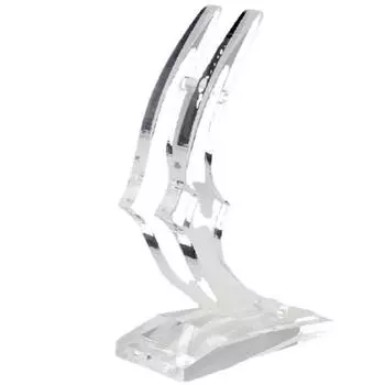 Прозрачная основа для искусственных цветов, прямоугольная основа в форме луны, акриловый кронштейн, прозрачная основа, букет