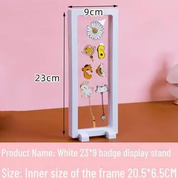 Прозрачная откидная коробка для хранения значков, сережек, медалей, брошей и монет