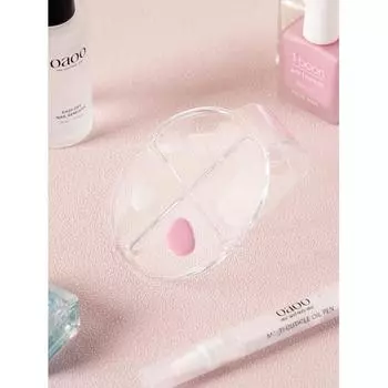 Прозрачная палетка для ногтей Daiso с 4 отделениями