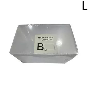 Прозрачная пластиковая коробка для хранения фотокарт Kpop Прозрачная коробка для хранения фотокарт Kpop Настольные органайзеры для хранения косметики L