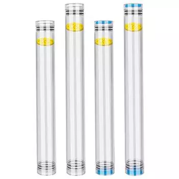 Прозрачная пластиковая трубка для поплавка для рыбалки, большая емкость 40/50 см, сверхпрочная поплавковая трубка G 40CM белый