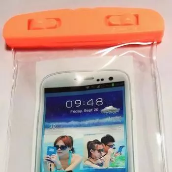 Прозрачная пляжная сумка для плавания, универсальная водонепроницаемая сумка для телефона с сенсорным экраном