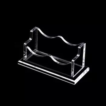Прозрачная подставка для визиток Элегантный настольный держатель для дисплея Визитка Style 1