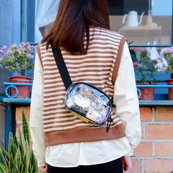 Прозрачная поясная сумка водонепроницаемая ПВХ желе сумка через плечо модная спортивная сумка для отдыха мобильный телефон сумка прозрачный