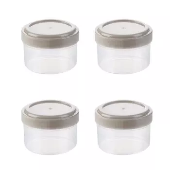 Прозрачная портативная кухня с крышкой, банка для приправ, коробка для приправ, бутылка для выдавливания джема, контейнер для хранения специй round