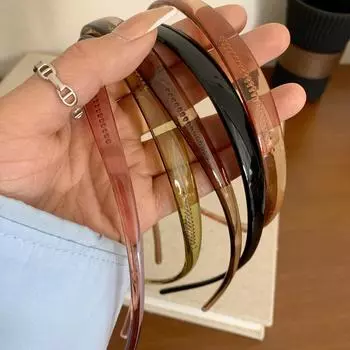 Прозрачная повязка на голову для умывания для женщин, специально разработанная для фиксации волос зубцами для предотвращения скольжения, и универсальная резинка для волос