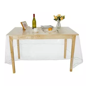 Прозрачная ПВХ-скатерть, водонепроницаемая, устойчивая к пятнам, защитная скатерть, маслянистая, прозрачная, термостойкая