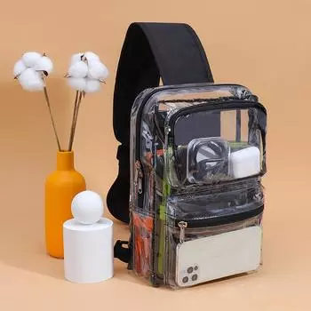 Прозрачная ПВХ трендовая сумка через плечо большой емкости модная сумка через плечо водонепроницаемая желейная сумка трендовая нагрудная сумка прозрачный