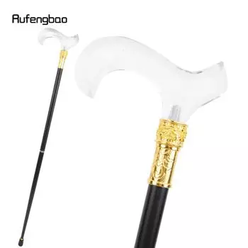 Прозрачная роскошная ручка из смолы, модная трость для вечеринки, декоративная трость, элегантная ручка-посох, трость 92 см