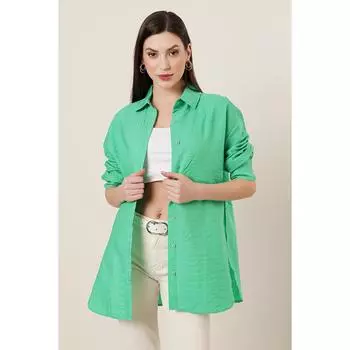 Прозрачная рубашка оверсайз