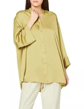 Прозрачная рубашка Skipper с открытым передом 09WFB214381 OLV 1 [Mira Owen] Женская