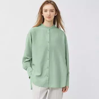 Прозрачная рубашка-тент с длинным рукавом GU by Uniqlo