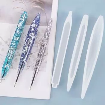 Прозрачная ручка силиконовая форма эпоксидная смола DIY ремесло подарки DIY шариковая ручка форма ювелирное литье Style B