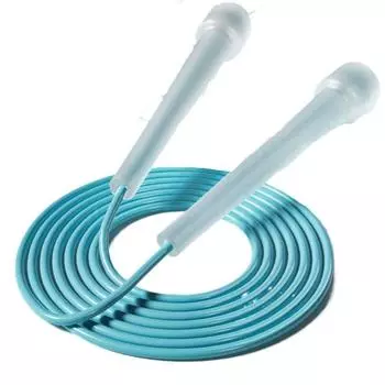 Прозрачная ручка Скакалка для экзамена 2,8 м Спортивная скакалка Оборудование для спортзала Гонки Скакалка Бодибилдинг синий