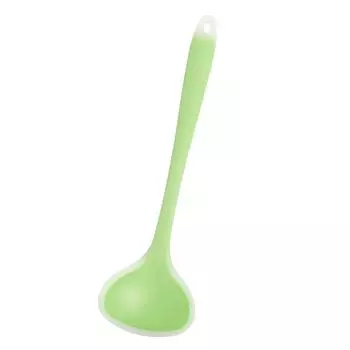 Прозрачная силиконовая суповая ложка, устойчивая к ожогам, кухонная утварь для приготовления пищи light pink