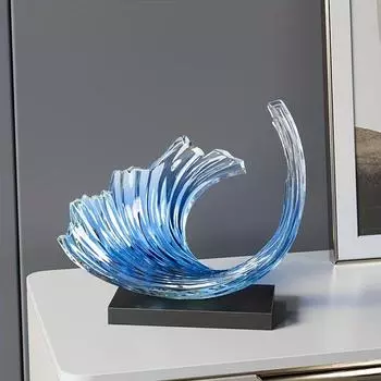 Прозрачная смола Минимализм Украшения Современное искусство Абстрактная скульптура Украшения Гостиная Аксессуары Домашний офис Декор Подарки