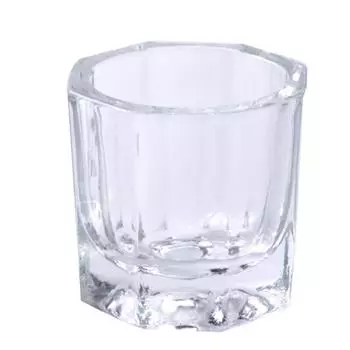 Прозрачная стеклянная чаша, чашка, акриловая пудра, контейнер для ногтей, инструменты для маникюрного салона чистый