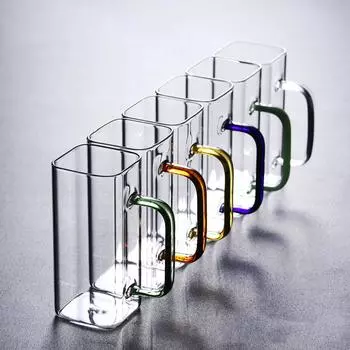 Прозрачная стеклянная чашка, виски, чай, пиво, двойная креативная термостойкая винная кружка