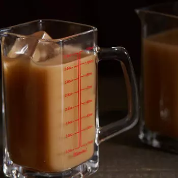 Прозрачная стеклянная мерная чашка, кувшины для эспрессо и носик, стеклянная посуда для питья, кувшин для вспенивания молока для