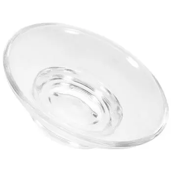 Прозрачная стеклянная мыльница круглая емкость для мыла слив для ванной комнаты чехол для хранения мыла держатель для мыла для ванной комнаты душа