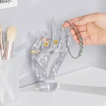 Прозрачная стойка для украшений OK Jewelry, креативная стойка для хранения колец, сережек, ручных украшений, подвесных ожерелий, браслетов, витрина прозрачный