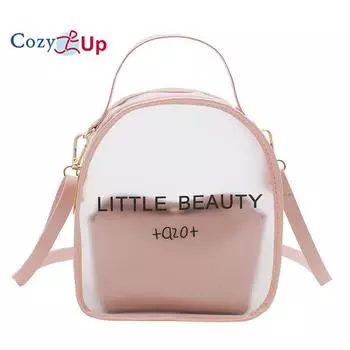 Прозрачная сумка через плечо Cosy Up, женская сумка, желейный рюкзак 20x17.5x7cm красный