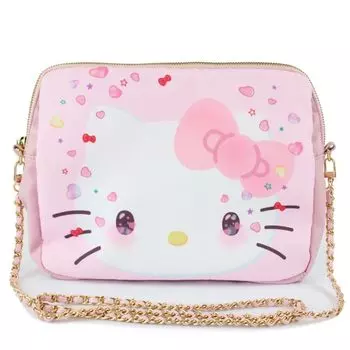 Прозрачная сумка через плечо Hello Kitty 50th розовая
