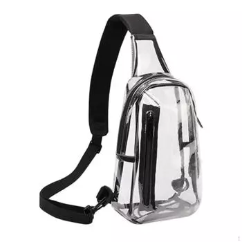 Прозрачная сумка через плечо, водонепроницаемый модный регулируемый плечевой ремень для хранения
