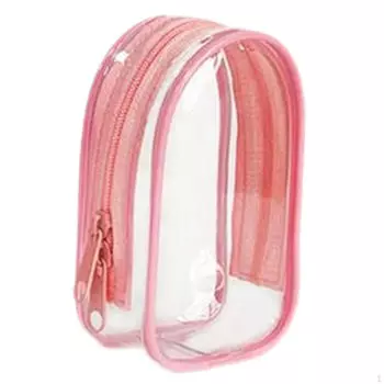 Прозрачная сумка для демонстрации фигурок, кукольный маленький мини-мешок для хранения Pink