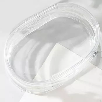 Прозрачная сумка для демонстрации фигурок, мини-сумка для кукол, портативная застежка-молния, коллекционное хранилище White No Keyring