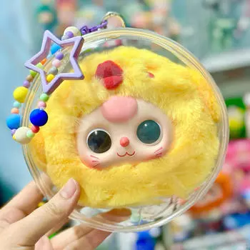 Прозрачная сумка для хранения кукол, коллекционный витринный чехол для мини-фигурки, водонепроницаемый круглый контейнер чистый