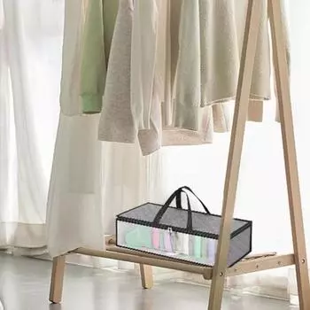 Прозрачная сумка для хранения на окне, бейсбольная кепка большой емкости, пыленепроницаемая, складная, портативная, с ручкой, на молнии чёрный