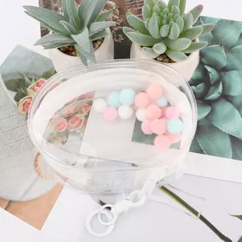 Прозрачная сумка для показа фигурок, чехол для переноски куклы, портативный водонепроницаемый маленький чехол для хранения чистый