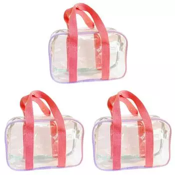 Прозрачная сумка для туалетных принадлежностей из ПВХ, косметичка, портативная сумка для переноски туалетных принадлежностей (S)