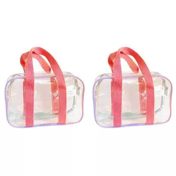 Прозрачная сумка для туалетных принадлежностей из ПВХ, косметичка, портативная сумка для переноски туалетных принадлежностей (S)