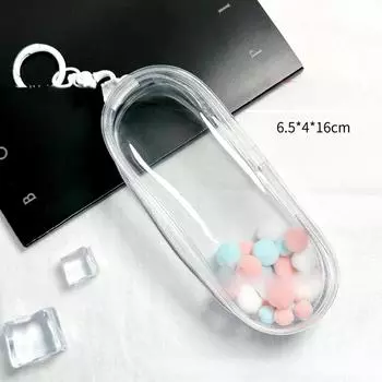 Прозрачная сумка из ПВХ на молнии для переноски куклы OB11, переносная сумка для путешествий на открытом воздухе с крючками