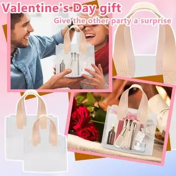 Прозрачная сумка из ПВХ, ручная сумка, косметическая подарочная сумка для фестиваля и мероприятий One Size