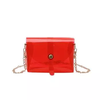 Прозрачная сумка кроссбоди конфетного цвета Kawaii Мини-сумочка для помады Модная сумка-желе на плечо Для улицы