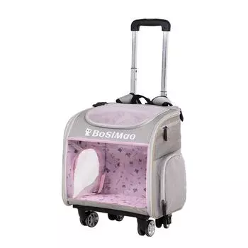 Прозрачная сумка, съемный чехол на колесиках, космический модуль, рюкзак на колесиках для кошек и собак, многофункциональная сумка на колесиках для домашних животных