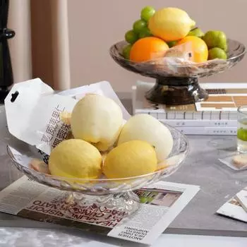 Прозрачная тарелка для фруктов, сливной поддон со съемным дренажным основанием, большая вместительная кастрюля для конфет, сливное блюдо для овощей, кухонные аксессуары серый