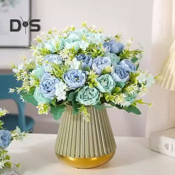 Прозрачная текстура, имитация пиона, не полива, привлекательная невеста, сделанная своими руками, держит искусственный букет пионов молочный белый