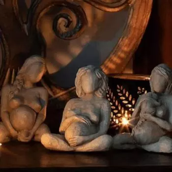 Прозрачная текстура, коллекция для родов, поделки, женская скульптура, детальная настольная скульптура из смолы для стола 1