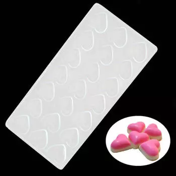 Прозрачная твердая шоколадная машина из поликарбоната ПК DIY 21 форма для конфет «Любовь»