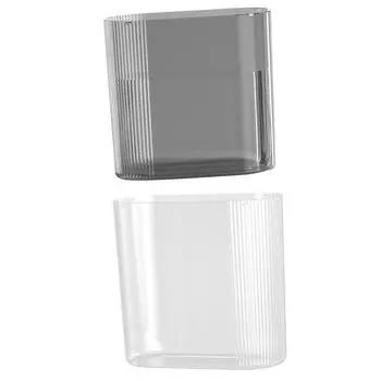 Прозрачная ваза Ребристая ваза Декор для домашних животных Художественная ваза Элегантный держатель для букета Настольный центральный элемент Свадебные центральные элементы Ваза для цветов серый