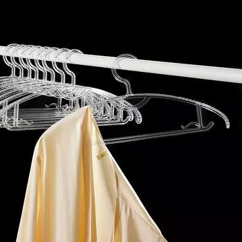 Прозрачная вешалка для домашней одежды, угловая нескользящая зимняя одежда, подставка для пальто 5pcs 41*2.8*18.5cm прозрачный