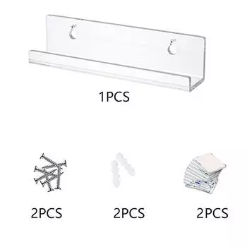 Прозрачная виниловая полка для пластинок, настенный держатель, настенный акриловый держатель для альбомов, дисплей для ежедневного Lp для украшения дома 1PC