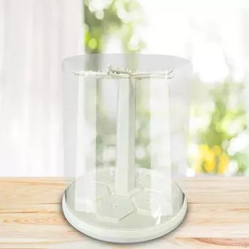 Прозрачная вращающаяся витрина для фигурок, подставка для кукол, органайзер для игрушек для аниме-персонажей