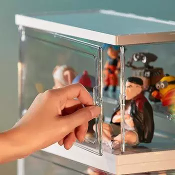 Прозрачная заглушка для домашних животных, витрина, подставка для хранения игрушек, пылезащитный шкаф, игрушка, аниме-фигурка, кукла, органайзер