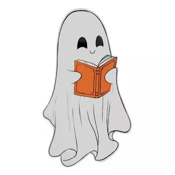 Прозрачная закладка-призрак Милые готические закладки на Хэллоуин Водонепроницаемые креативные бумажные карточки Подарок на Рождество, День рождения 1pc