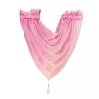 Прозрачная занавеска, изысканный противоизносный складной элегантный красочный оконный марлевой декор для дома